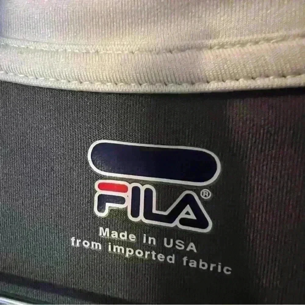 Fila Boys Large Full Zipper Jacket in Gray and White
